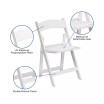 HERCULES Series 1000 lb. Capacity Resin Folding Chair with Vinyl Padded Seat