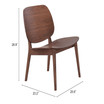 29" Wood Priest Mid-Century Modern Lounge Chair