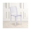 4 Pack Transparent Stacking Side Chair