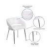 Contemporary Leathersoft Side Reception Chair