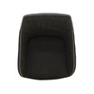 Adelaide Swivel, Home Office Accent Chair with Arms - White, Dark Grey