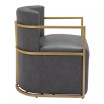 28" Metal, Polyurethane Xander Accent Chair