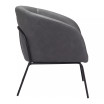 30" Steel, Polyester Quinten Boho Chic Accent Chair