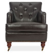 Amsterdam Faux Leather Tufted Chair