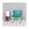 Tool-Free and Quick Assembly, 300 Lb. Capacity, Adjustable Teal Bath & Shower Chair with Extra Large Back