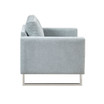 Madden 33" Wide Upholstered Metal Base Accent Lounge Chair