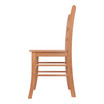 Contemporary Set of 2 Solidwood Ladder Back Chair, RTA - Light Oak