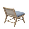 Melbourne 25" Wide Solid Wood Frame Armless Accent Chair