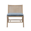 Melbourne 25" Wide Solid Wood Frame Armless Accent Chair