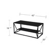 Argall Glass Top Cocktail Table with Storage
