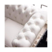 Alexandon Leather Chesterfield Tufted Sofa with Roll Arm