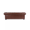 Alexandon Leather Chesterfield Tufted Sofa with Roll Arm
