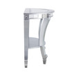 Pennsbury Glam Mirrored Demilune Console Table