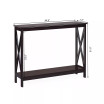 2-Tier Console Table x-Design Bookshelf Sofa Side Accent Table