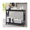 2-Tier Console Table x-Design Bookshelf Sofa Side Accent Table