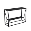 Argall Long Glass Top Console Table