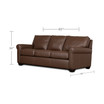 Savoy II 83" Leather Sofa