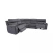 Hutchenson 5-Pc. Fabric Sectional with 2 Power Recliners and Power Headrests