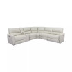 Danvors 6-Pc. Leather Sectional Sofa with 2 Power Recliners, Power Headrests, Console, and USB Power Outlet