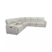 Danvors 6-Pc. Leather Sectional Sofa with 2 Power Recliners, Power Headrests, Console, and USB Power Outlet