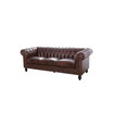 Micah 87" Leather Sofa