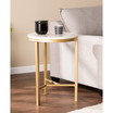 Gena Marble Side Table - Midcentury Modern Style