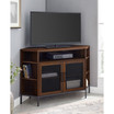 Industrial Mesh Door Corner TV Console
