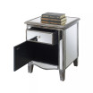 Gold Coast Park Lane Mirrored 1 Drawer End Table with Storage Cabinet