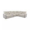 Danvors 6-Pc. Leather Sectional Sofa with 3 Power Recliners, Power Headrests, 2 Consoles, and USB Power Outlet