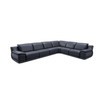 Daisley 6-Pc. Leather "L" Shaped Sectional Sofa with 3 Power Recliners
