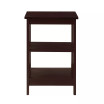Mission End Table with Shelves
