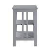 Mission End Table with Shelves