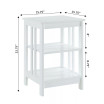 Mission End Table with Shelves