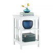 Mission End Table with Shelves