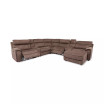 Hutchenson 7-Pc. Fabric Chaise Sectional with 2 Power Recliners and 2USB Consoles