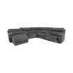 Hutchenson 7-Pc. Fabric Chaise Sectional with 2 Power Recliners and 2USB Consoles