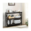 3-Tier Console Table x-Design Bookshelf Sofa Side Accent Table