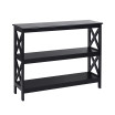 3-Tier Console Table x-Design Bookshelf Sofa Side Accent Table