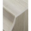 Curved Open Top 2 Drawer End Table with USB