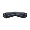 Daisley 5-Pc. Leather "L" Shaped Sectional Sofa with 3 Power Recliners