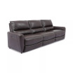 Danvors 3-Pc. Leather Sectional Sofa with 3 Power Recliners and Power Headrests