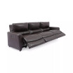 Danvors 3-Pc. Leather Sectional Sofa with 3 Power Recliners and Power Headrests