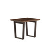 Mapai Acacia Wood Side Table in Walnut Finish - 28" x 22" x 22"