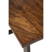 Mapai Acacia Wood Side Table in Walnut Finish - 28" x 22" x 22"