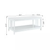Mission Coffee Table with Shelf