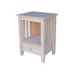 Mission Tall End Table with Drawer