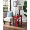 American Heritage Three Tier End Table With Drawer
