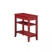 American Heritage Three Tier End Table With Drawer