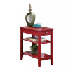 American Heritage Three Tier End Table With Drawer