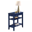 American Heritage Three Tier End Table With Drawer